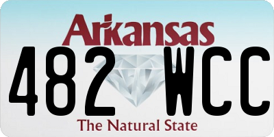 AR license plate 482WCC