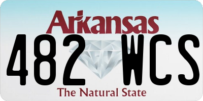 AR license plate 482WCS