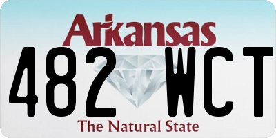 AR license plate 482WCT
