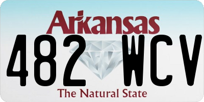 AR license plate 482WCV