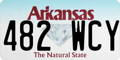AR license plate 482WCY