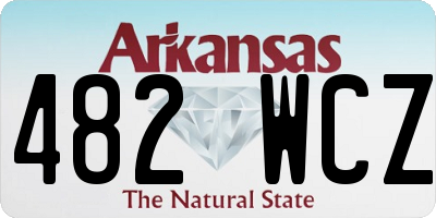 AR license plate 482WCZ