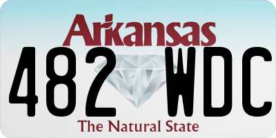 AR license plate 482WDC