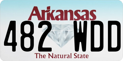 AR license plate 482WDD
