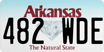 AR license plate 482WDE