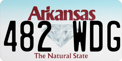 AR license plate 482WDG