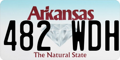 AR license plate 482WDH