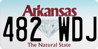 AR license plate 482WDJ