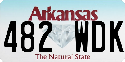 AR license plate 482WDK