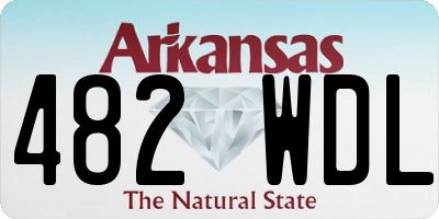 AR license plate 482WDL