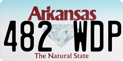 AR license plate 482WDP