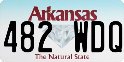 AR license plate 482WDQ