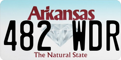 AR license plate 482WDR