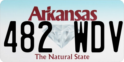 AR license plate 482WDV
