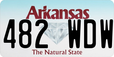 AR license plate 482WDW
