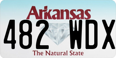 AR license plate 482WDX
