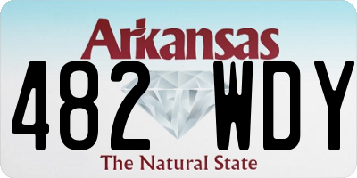 AR license plate 482WDY