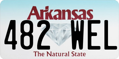 AR license plate 482WEL