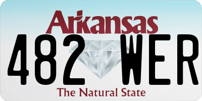 AR license plate 482WER