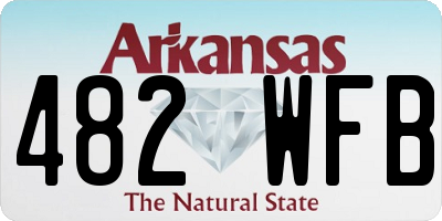 AR license plate 482WFB