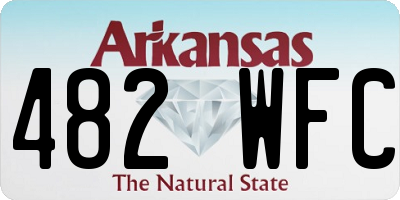 AR license plate 482WFC