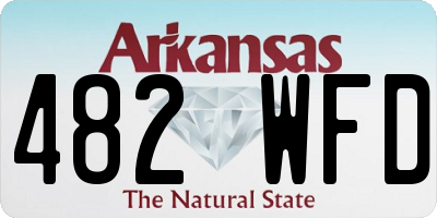 AR license plate 482WFD