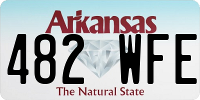 AR license plate 482WFE