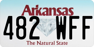 AR license plate 482WFF