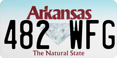 AR license plate 482WFG