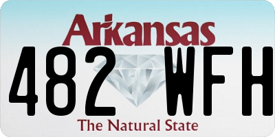 AR license plate 482WFH