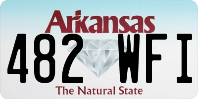 AR license plate 482WFI