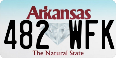 AR license plate 482WFK