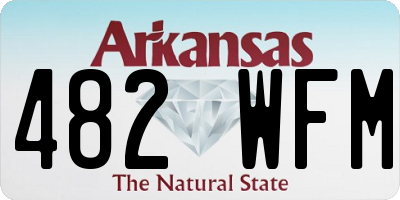 AR license plate 482WFM