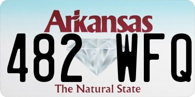 AR license plate 482WFQ