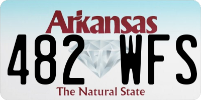 AR license plate 482WFS