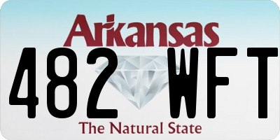 AR license plate 482WFT