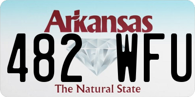AR license plate 482WFU
