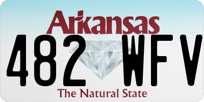 AR license plate 482WFV