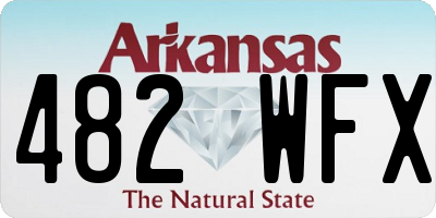 AR license plate 482WFX