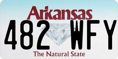 AR license plate 482WFY