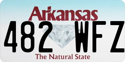 AR license plate 482WFZ