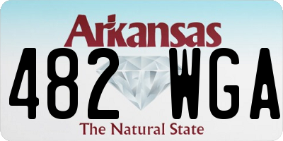 AR license plate 482WGA