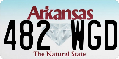 AR license plate 482WGD