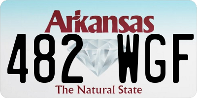 AR license plate 482WGF