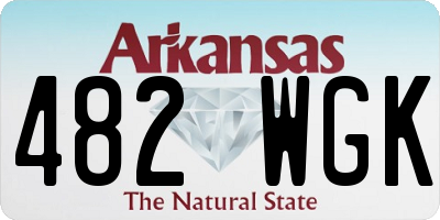 AR license plate 482WGK