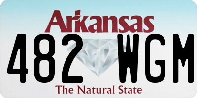 AR license plate 482WGM