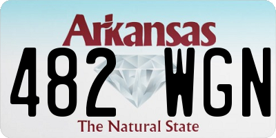 AR license plate 482WGN