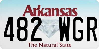 AR license plate 482WGR