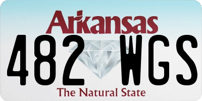 AR license plate 482WGS
