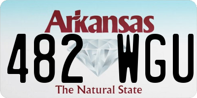 AR license plate 482WGU